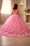 Princess Fluffy Tulle Floral Children's Dress Evening Dresses - 2
