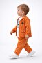 Baby Boy Hooded Linen Shirt Pants Sweatshirt 3-Piece Set - 3