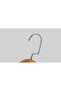 Wooden (Silver Hook Lama) Clothes, Shirts, Blouses, Hangers Walnut Color 8 Pieces - 3