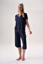 Bamboo Short Sleeve Capri Set with Ribbon Detail - 2