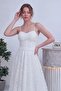Women's Strappy Transparent Glittery Lace Evening Dress Red, Black, White - 2