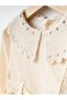 Süzene Collared Cotton Crinkle Girls' Dress - 4
