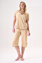Bamboo Short Sleeve Capri Set with Ribbon Detail - 2