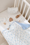 Organic Hospital Release - Pureline Series - Blue Dainty Bows - 4