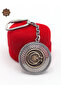 Ayyıldız and Mardin Souvenir Double-Sided Oxidized Silver Filigree Keychain 201025170 - 2