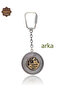 Ayyıldız and Mardin Souvenir Double-Sided Oxidized Silver Filigree Keychain 201025170 - 5