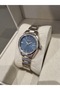 Metallic Steel Bracelet 10 Atm Water Resistant Light Blue Dial Sapphire Glass Women's Wristwatch - 3