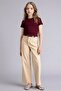 Girl's Canvas Trousers G7047A8/Bg359 Beige - 2