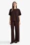 Women's Sweatpants F7439Ax/Bn539 Brown - 2