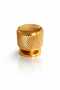 5-Pack 1058/25/13 – Modern Serrated Cabinet & Drawer Handle – Shiny Gold Furniture Handle [Pack of 5] - 3