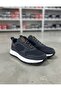 Men's Sneaker Leather Mixed Sports Shoes Navy Blue - 3