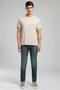 Jagger Men's Slim Straight Slim Fit Regular Waist Straight Leg Jeans Blue