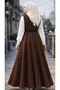 Women's Hijab Shirt Double Set Long Dress and Shirt Combination - 2