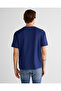 Men's Blue Relaxed Fit T-Shirt - 2
