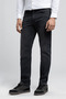 Ricky Men's High Rise Straight 100% Cotton Relaxed Fit High Waist Straight Leg Jean Trousers Anthracite - 2