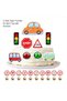 Cars / Vehicles Birthday Tabletop Decoration / Cake Decoration Set Age 2 - 3
