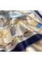 Women's Bandana Scarf Patterned Rayon Fabric Italian Stitched Neck Scarf Hair Bandana 50X50Cm - 7