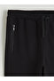 Lcw Kids Black Elastic Waist Boy's Jogger Sweatpants - 2