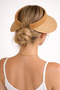 Natural Straw Women's Beige Visor Hat Crown Model Summer Beach & Vacation Sun Hat - 8