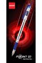 GiGiS Point-7 Blue Ball Pen (50 Pcs) – 0.7mm Tip, Soft Cushion Grip, Chrome Finish - 2