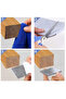 10cmx100cm Light Grey Self-Adhesive Felt Strips for Leathercraft - Felt Tape for Leather Working & T - 4