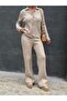 Yumoş Knitwear Top Cardigan Bottom Pants Two-Piece Set - 3