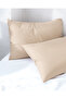 Manon 100% Cotton Ranforce Flat Pillowcase Set - Dark Beige - 50X70 cm - 3
