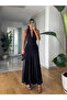 Black Low-Cut Modal Dress - 251097