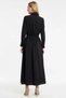 Women's Maxi Dress Shirt Collar Balloon Sleeve Long A-Line Woven Terryviscose Unlined Plain - 6