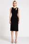 Women's Midi Dress Cut-Out Crew Neck Sleeveless Knitwear Stone Embroidered Cut-Out Detailed Stylish - 5