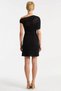 Women's Mini Dress Asymmetrical Collar Short Sleeve Woven Fabric Shirring Detail Draped A-Line Fit Unlined - 6
