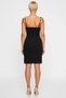 Women's Mini Dress Flat Collar Thin Straps Sleeveless Woven Pattern Accessory Detailed Unlined Short - 6