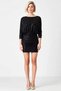 Women's Mini Dress Boat Neck Bat Sleeve Knitted Sequin Detailed Fit Short Length Long Stylish - 5