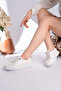 Women's Daily Lace-Up Sneaker with Comfortable Sole, Stylish Minimal Design