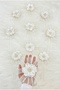 Off-White Bundle Ornament with Brooch, Bride Groom Dowry Wedding Engagement Convoy Bridal Carriage Circumcision Henna 1 Piece