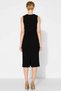 Women's Midi Dress Cut-Out Crew Neck Sleeveless Knitwear Stone Embroidered Cut-Out Detailed Stylish - 6