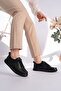 Women's Daily Lace-Up Sneaker with Comfortable Sole, Stylish Minimal Design - 3