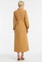 Women's Dress Shirt Collar Long Sleeve A-Line Maxi Length Woven Terrycotton Plain Pattern Unlined Belted - 6