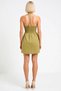 Women's Mini Dress Halter Neck Sleeveless Accessory Detailed a Shape Patternless Woven - 6