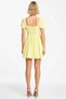 Women's Mini Dress Square Collar Short Balloon Sleeve Lace Detailed Woven Skater Fit Unlined Straight Cut - 6
