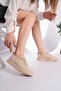 Women's Daily Lace-Up Sneaker with Comfortable Sole, Stylish Minimal Design - 3