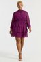 Women's Plus Size Mini Dress High Neck Long Sleeve Floral Print Chiffon Woven A-Line Fold - 5