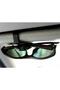 Clip-On Card Holder Attached to the Car Sun Visor