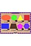 Wooden French Geometric Shapes Educational-Tutorial Puzzle