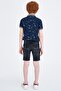 Boys Slim Fit Regular Waist Jean Bermuda - 2