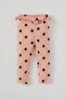 Baby Girl Polka Dot Patterned Ruffle Detailed Cotton Sweatpants