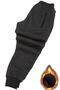 Men's Gray Winter Sweatpants with Elastic Legs and Fleece Inside