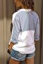 Women's Double Pocketed Relaxed Fit Batwing Sleeve Oversized 100% Cotton Shirt - 2