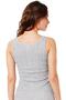 Women's Transfer Ribbed Flexible Soft Tank Top |   Gray K23493 - 2