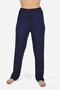 Women's Black Battal Pajama Bottoms - 3